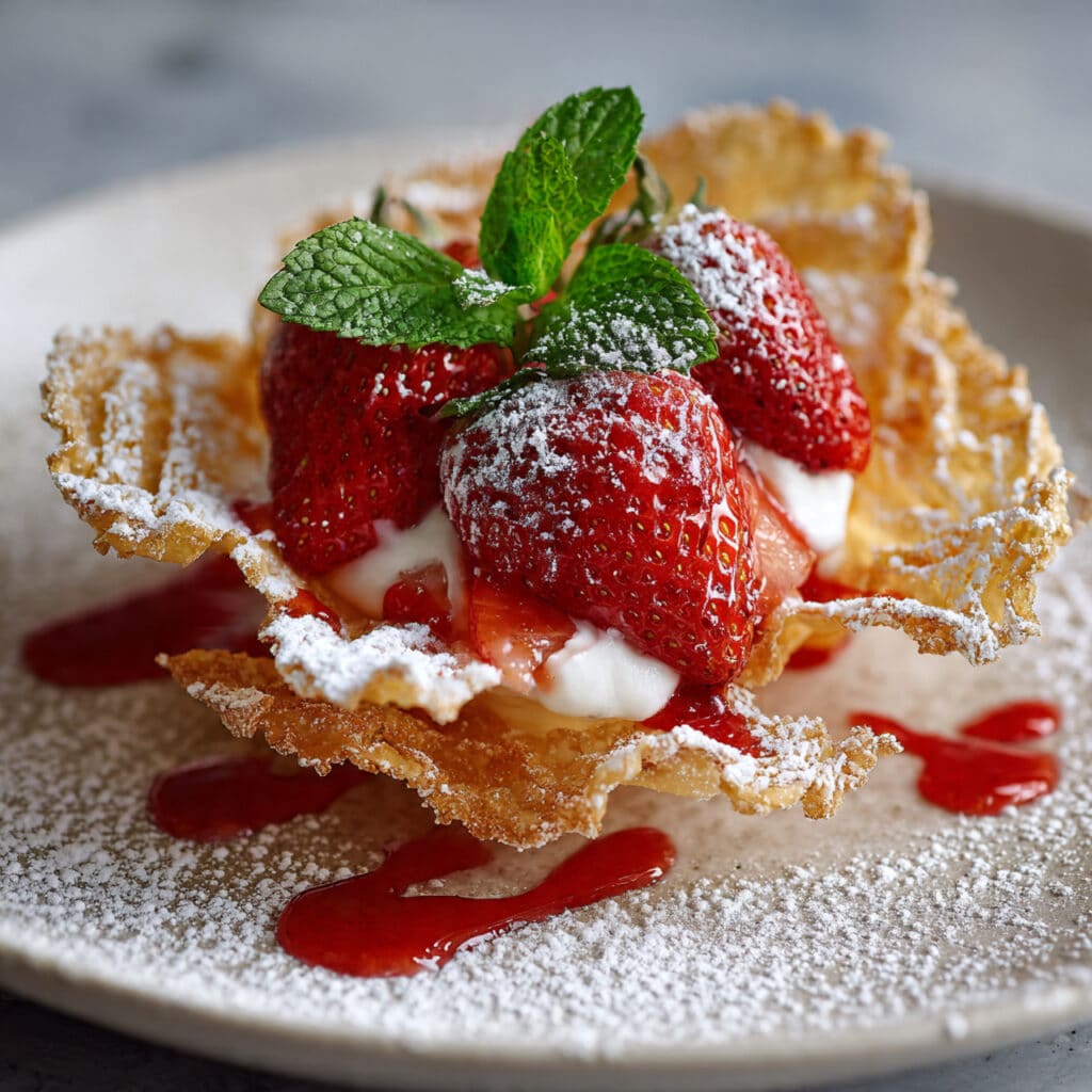 Strawberry Cheesecake Nachos