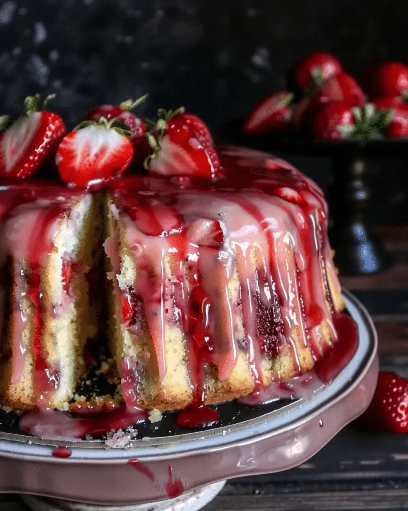 Strawberry Pineapple Pound Cake
