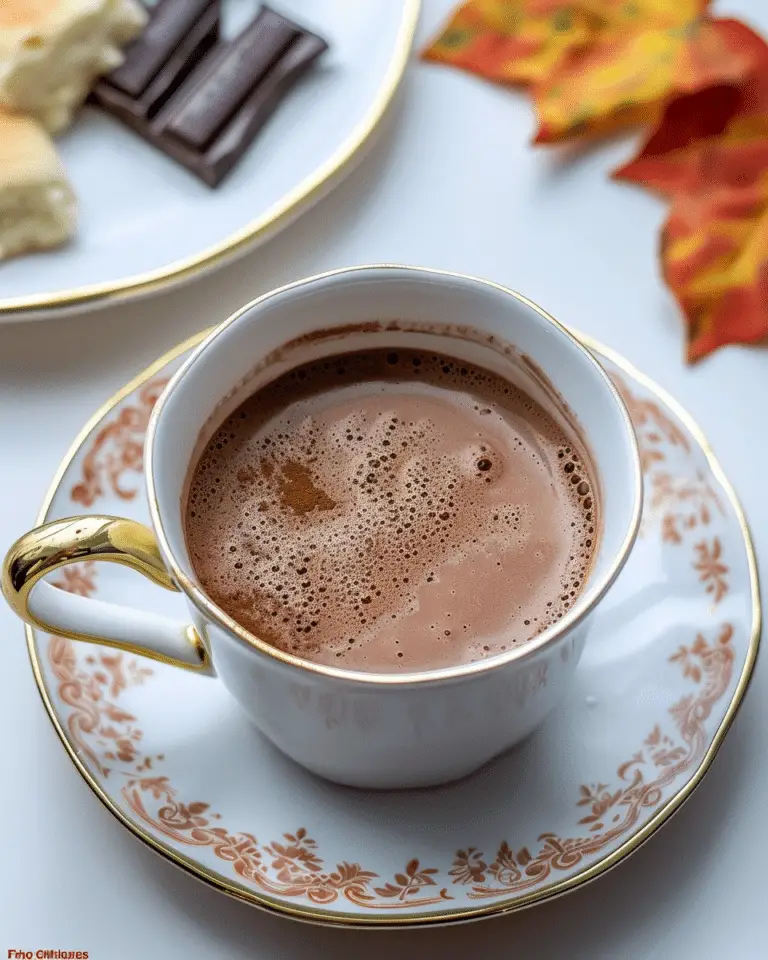 Thick Italian Hot Chocolate (Cioccolata Calda)