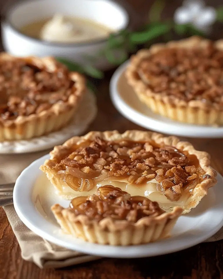 Upside-Down Caramelized Onion & Brie Tarts