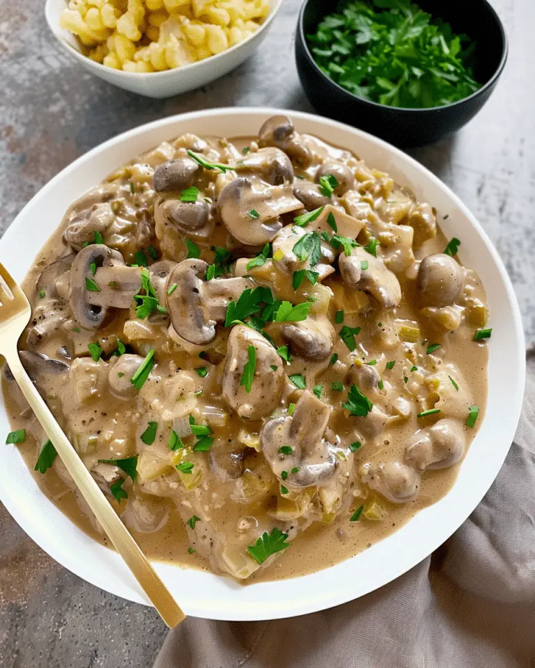 Vegan Mushroom Stroganoff (One Pot)