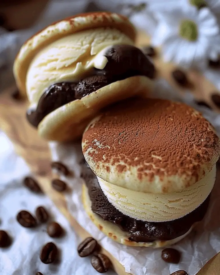Whipped Coffee (Dalgona) Ice Cream Sandwiches