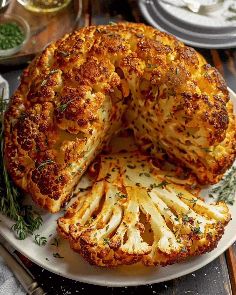 Whole Roasted Cauliflower