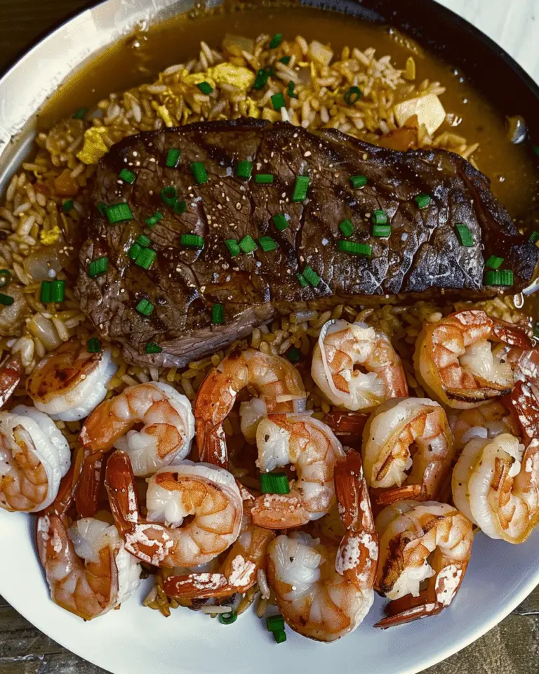 Ribeye with Shrimp & Crab Fried Rice