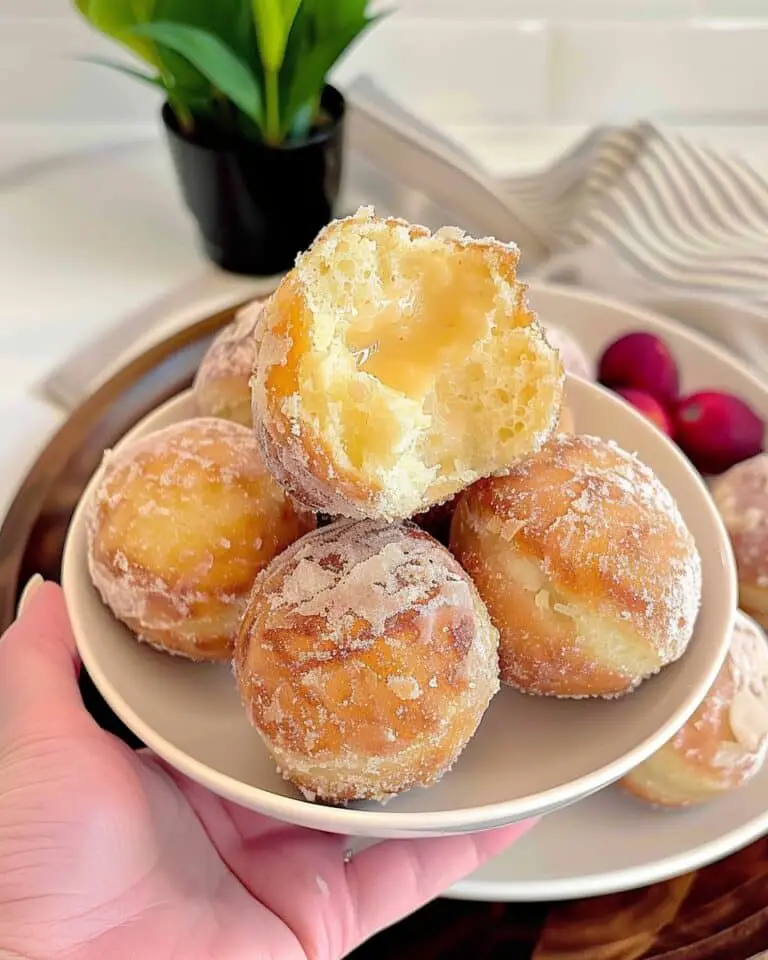 Air Fryer Donut Holes (2-Ingredient Dough, No Eggs, No Dairy)