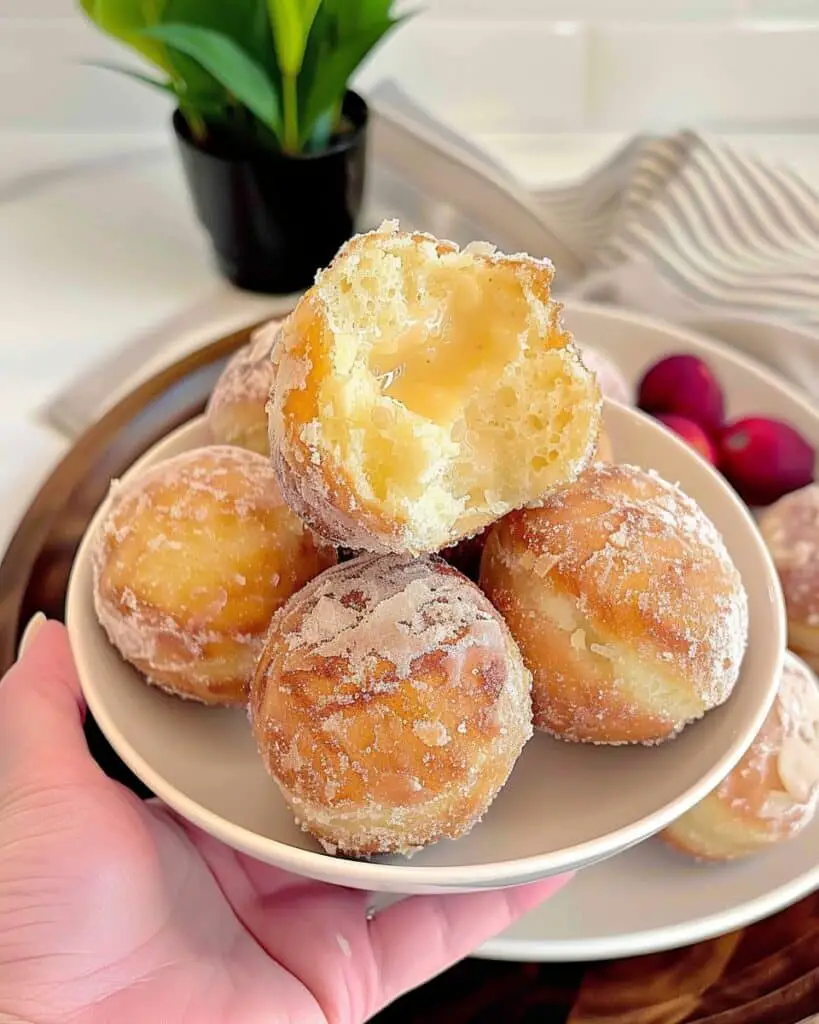 Air Fryer Donut Holes (2-Ingredient Dough, No Eggs, No Dairy)