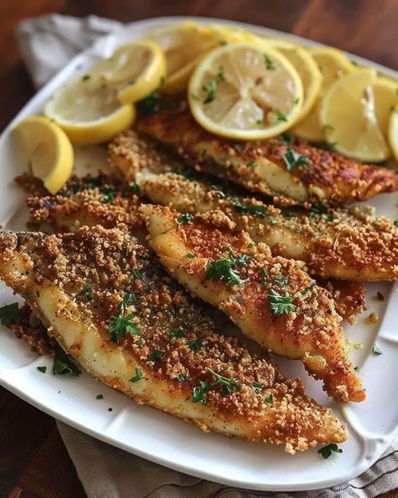 Baked Fish with Lemony Herbed Breadcrumbs