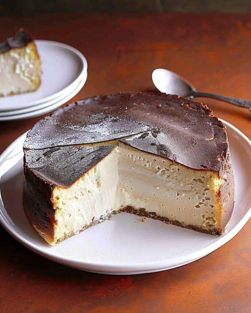 Black Sesame Basque Cheesecake