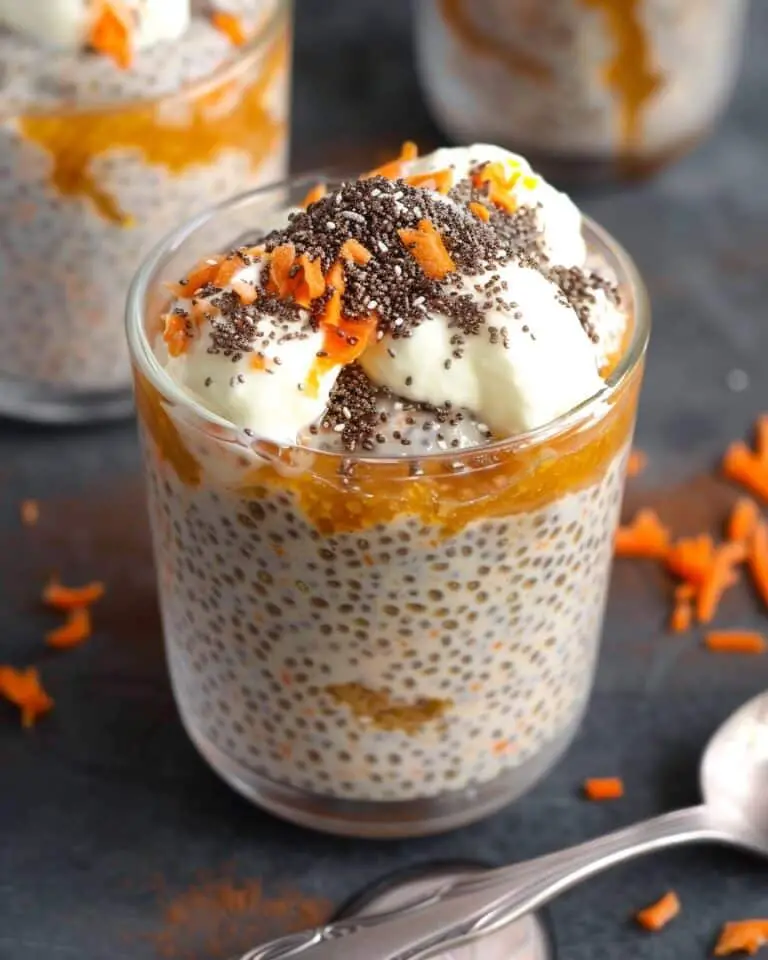 High-Protein Carrot Cake Chia Pudding