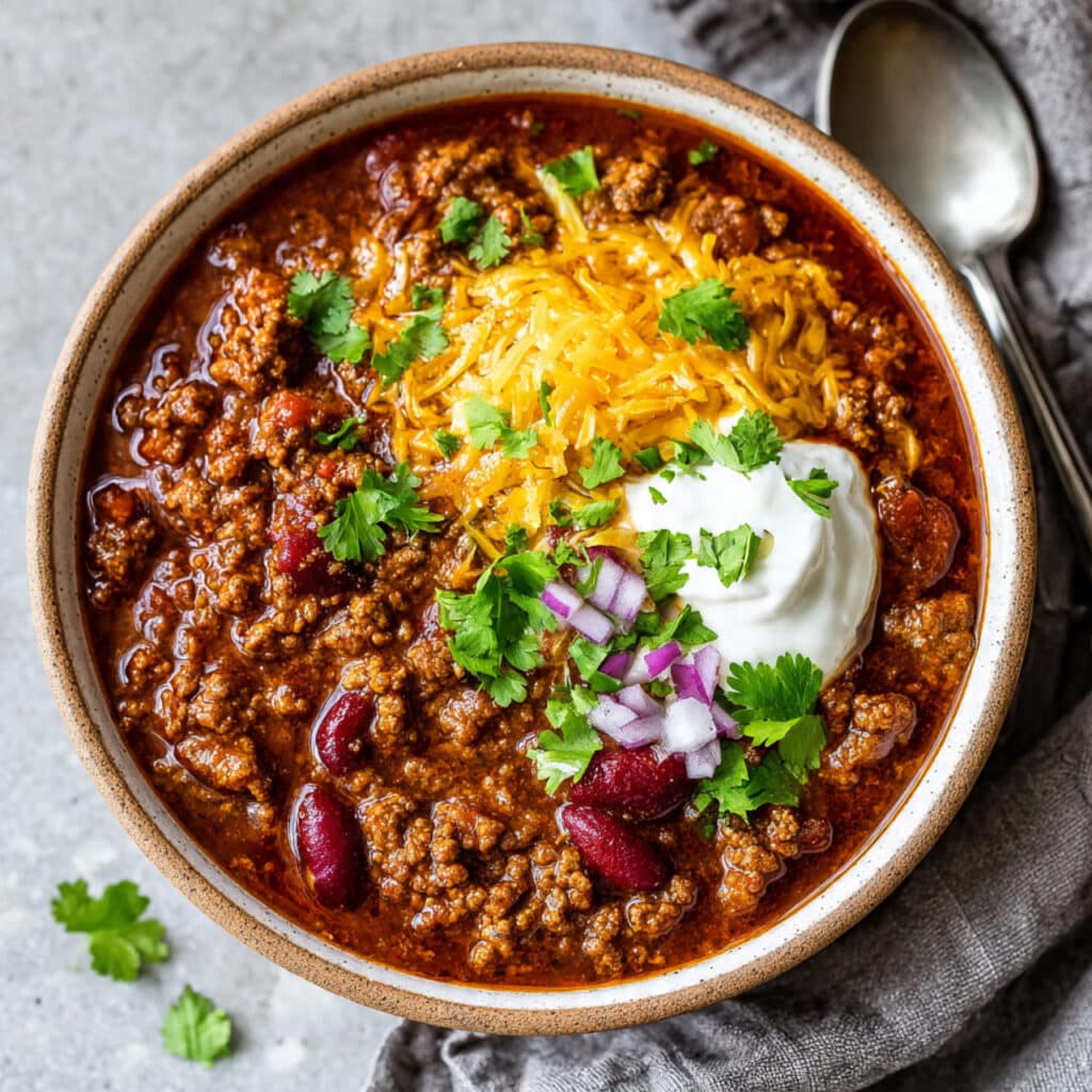 Classic Homemade Beef Chili