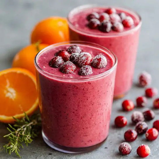 Cranberry Clementine Smoothie (Vegan & Naturally Sweetened)