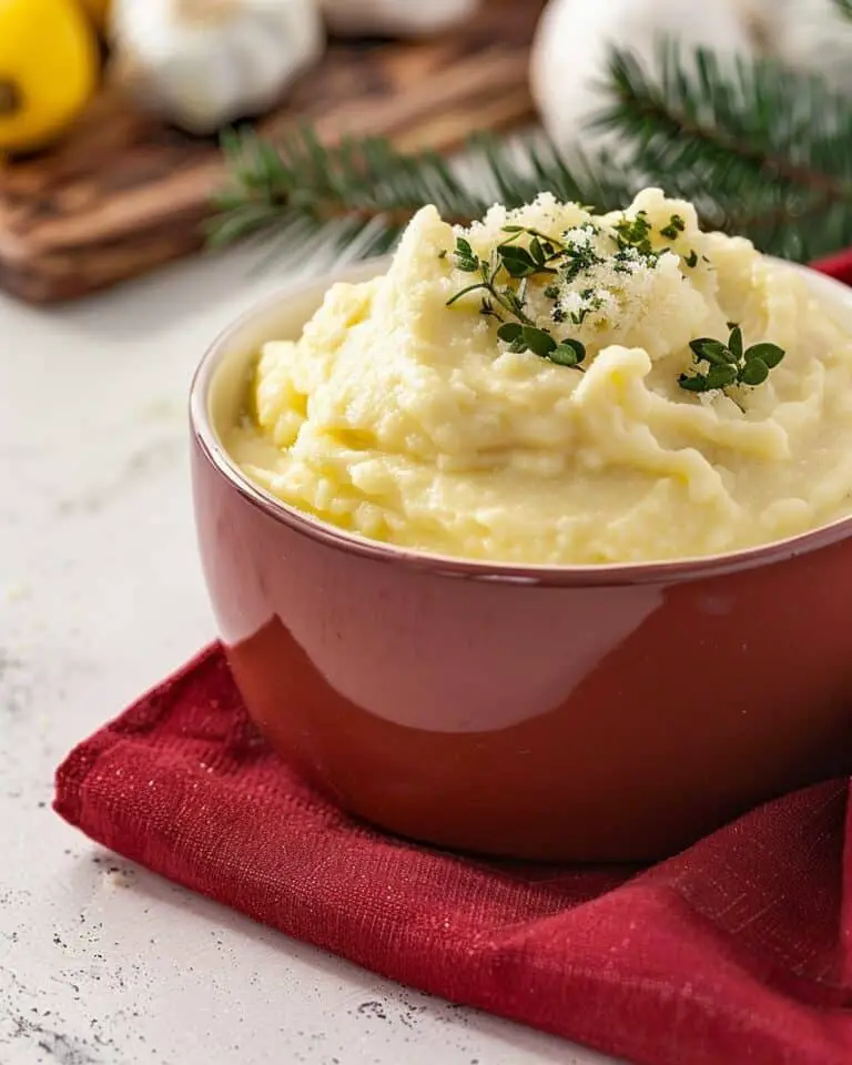 Creamy Garlic Roasted Parsnip Puree Recipe