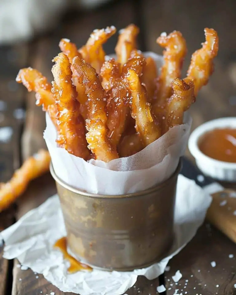 Crispy Caramelized Apple Fries