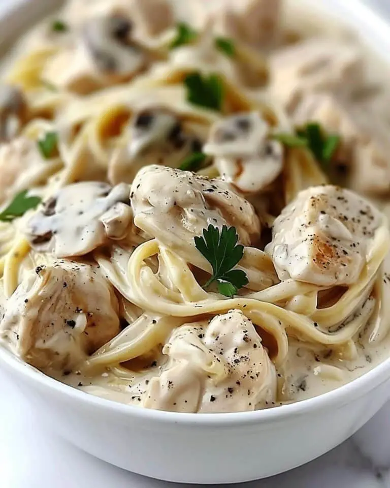 Crockpot Angel Chicken with Creamy Sauce and Pasta