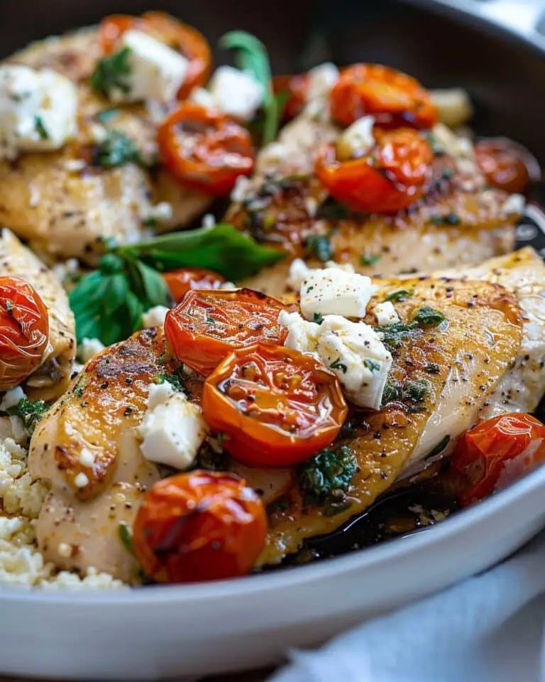 Feta Tomato Chicken Skillet
