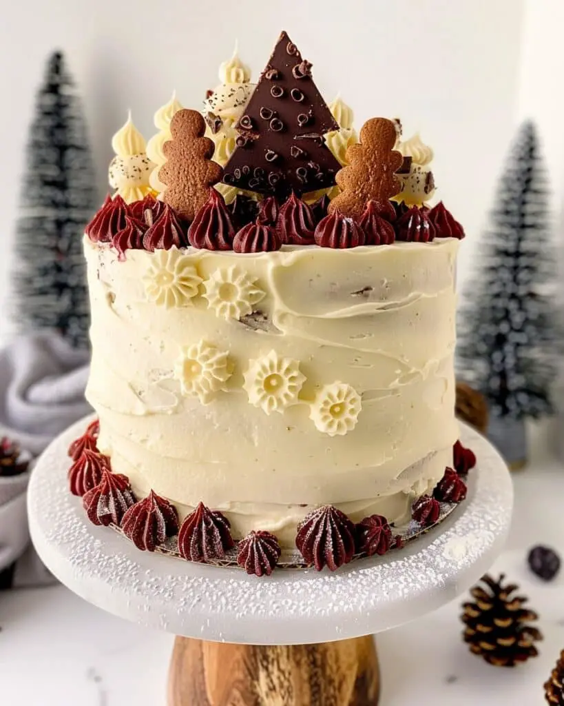 Fudgy Chocolate Gingerbread Layer Cake
