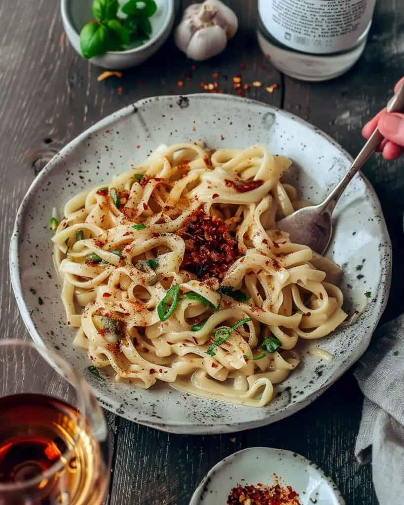 Garlic Chili Oil Noodles (10-Minute Recipe)