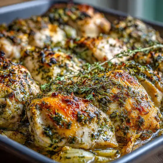 Garlic-Herb Chicken Tray Bake