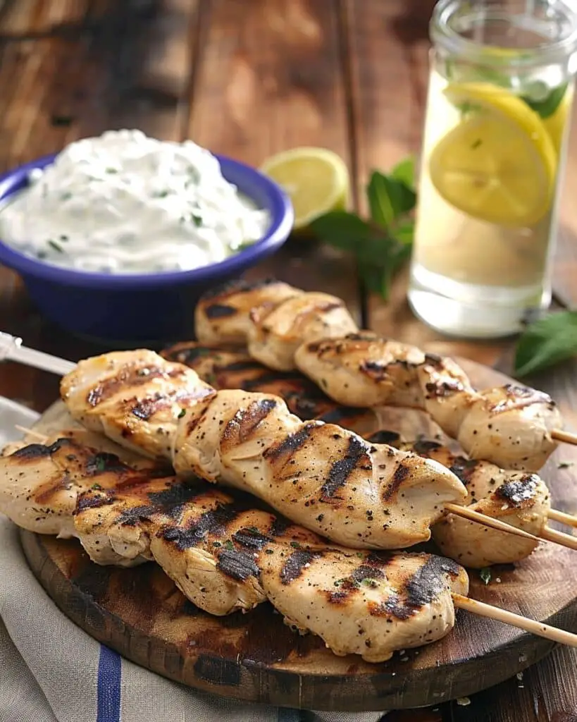 Greek Tzatziki & Chicken Souvlaki