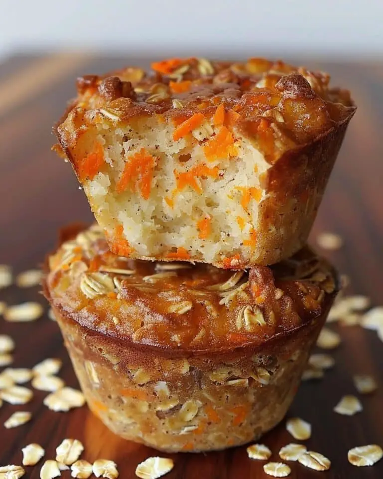 High-Protein Carrot Cake Oat & Cottage Cheese Muffins