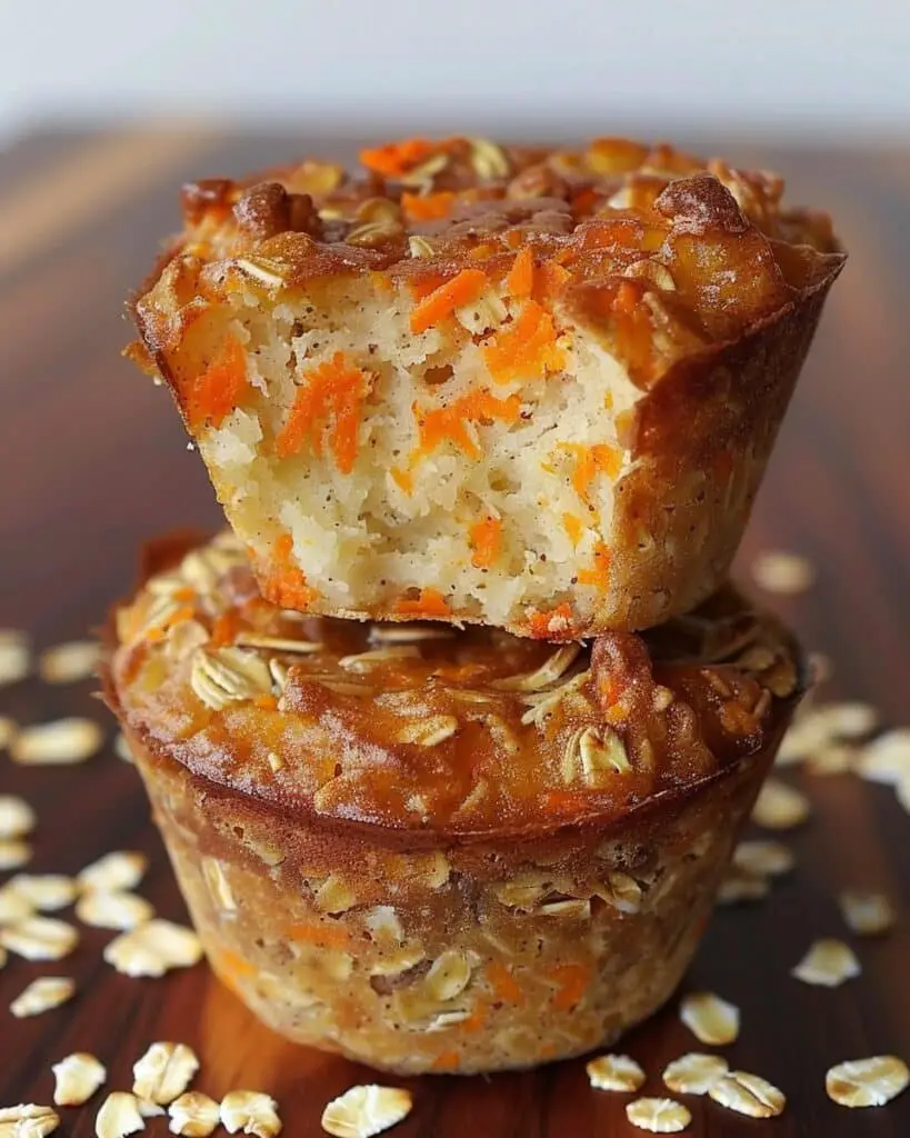 High-Protein Carrot Cake Oat & Cottage Cheese Muffins