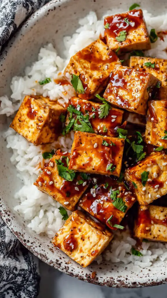 Honey Sriracha Tofu