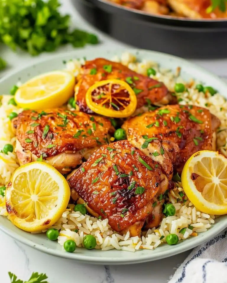 Lemon Chicken Thighs with White Wine Sauce (Skillet Recipe)