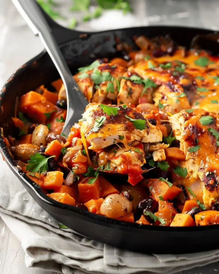 Mexican Chicken and Sweet Potato Skillet