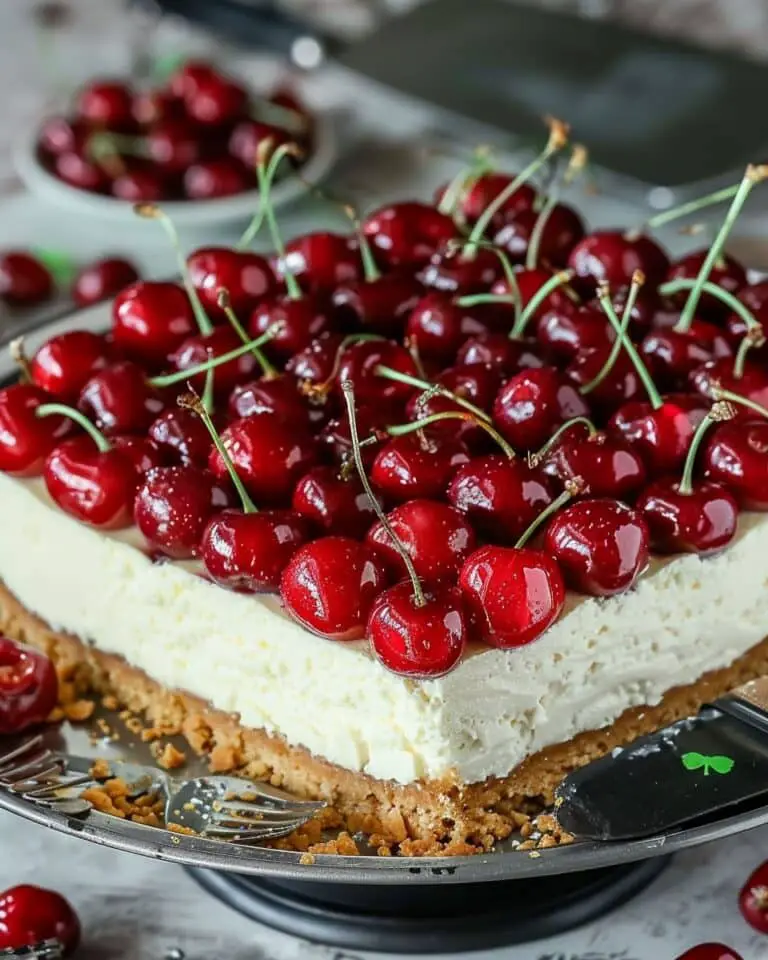No-Bake Cherry Cheesecake