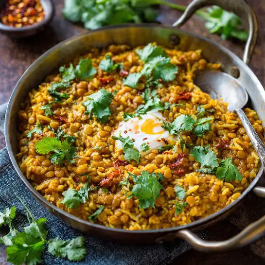 One Pot Lentil Dahl and Rice