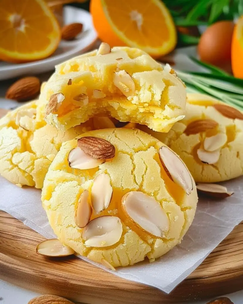 Orange Almond Cookies (3 Ingredients, No Gluten, No Oil, No Eggs)