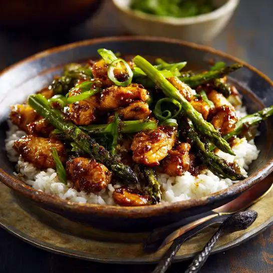Orange Chicken Stir-Fry with Asparagus