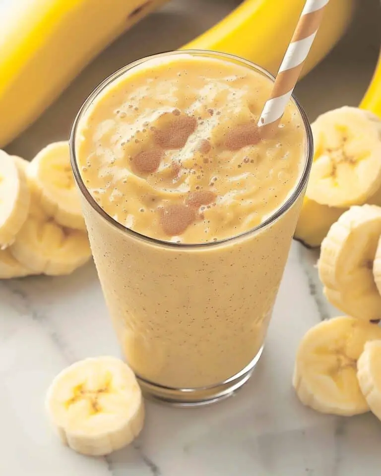 Peanut Butter Banana Smoothie with Protein Powder
