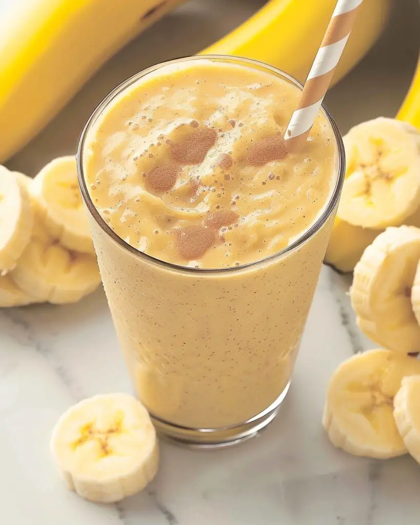 Peanut Butter Banana Smoothie with Protein Powder