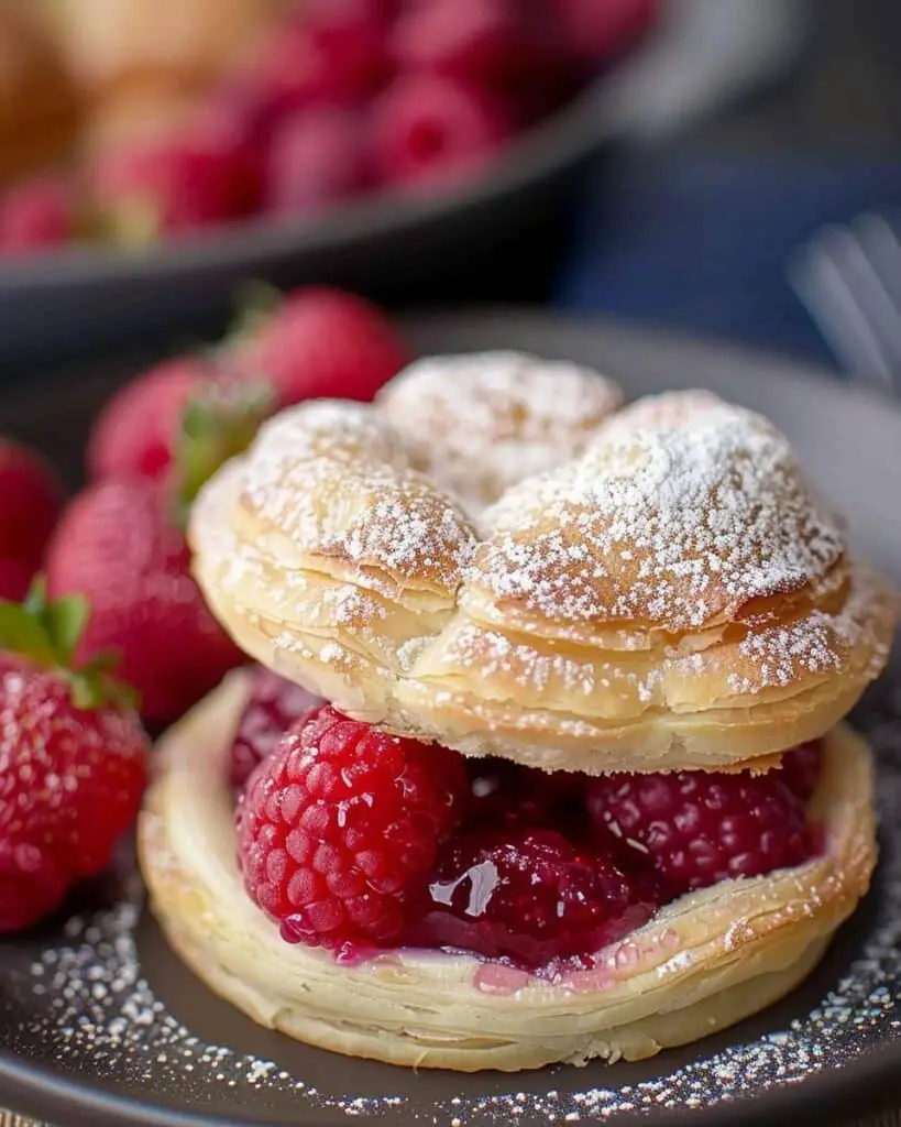 Puff Pastry Cream and Jam Cake