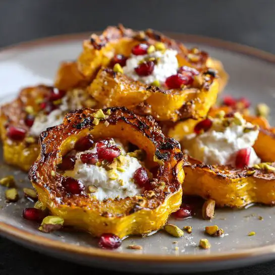Roasted Delicata Squash Rings