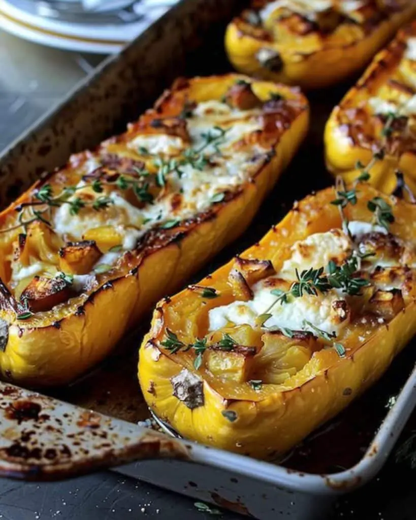 Roasted Stuffed Butternut Squash (Quick Recipe)