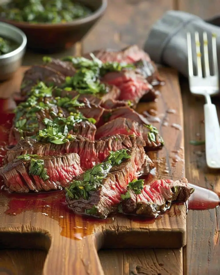 Skirt Steak with Chimichurri Sauce