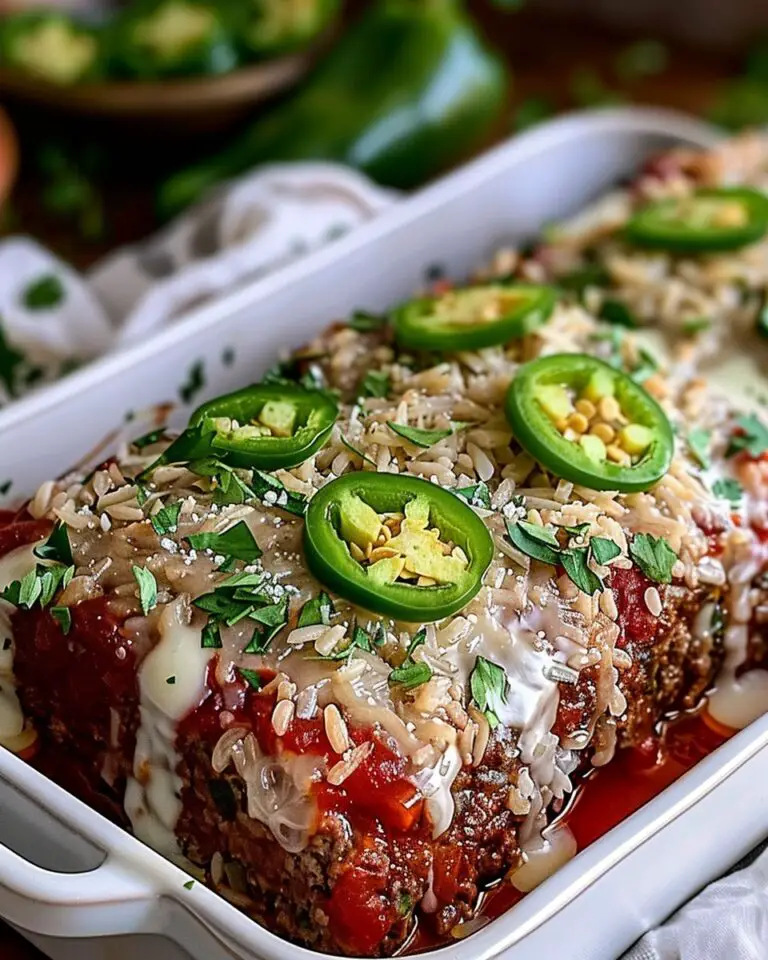 Smoky Jalapeño Popper Meatloaf with Ranch