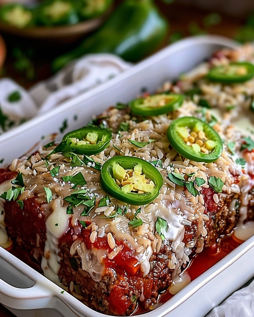 Smoky Jalapeño Popper Meatloaf with Ranch