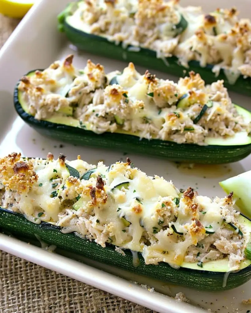 Turkey Stuffed Zucchini