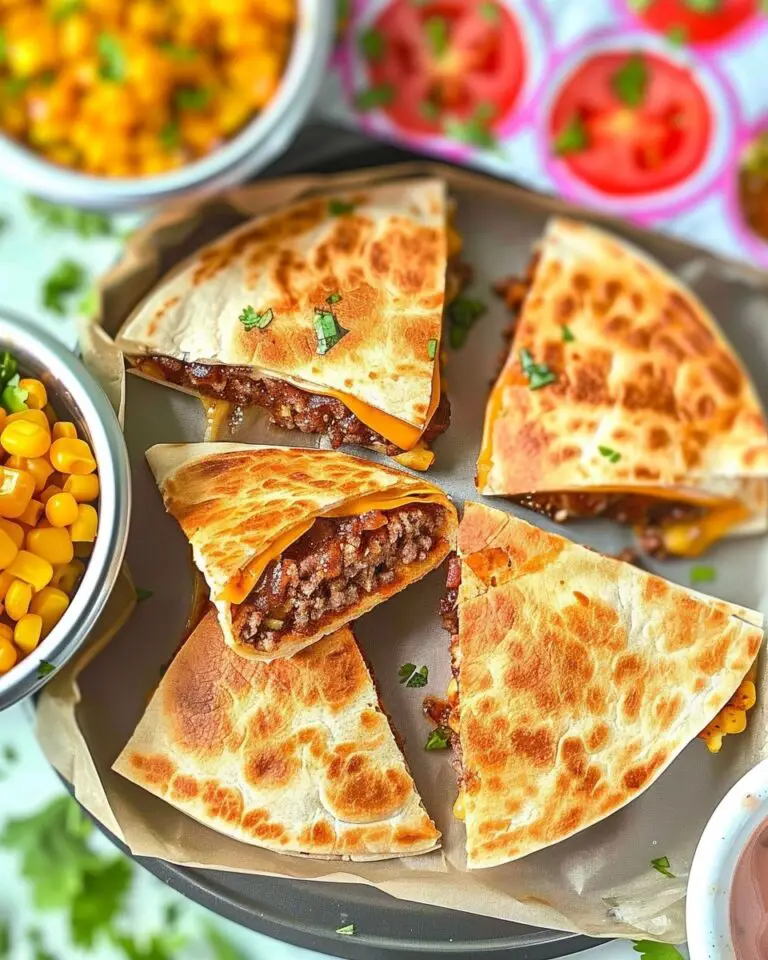 Smash Burger Quesadilla