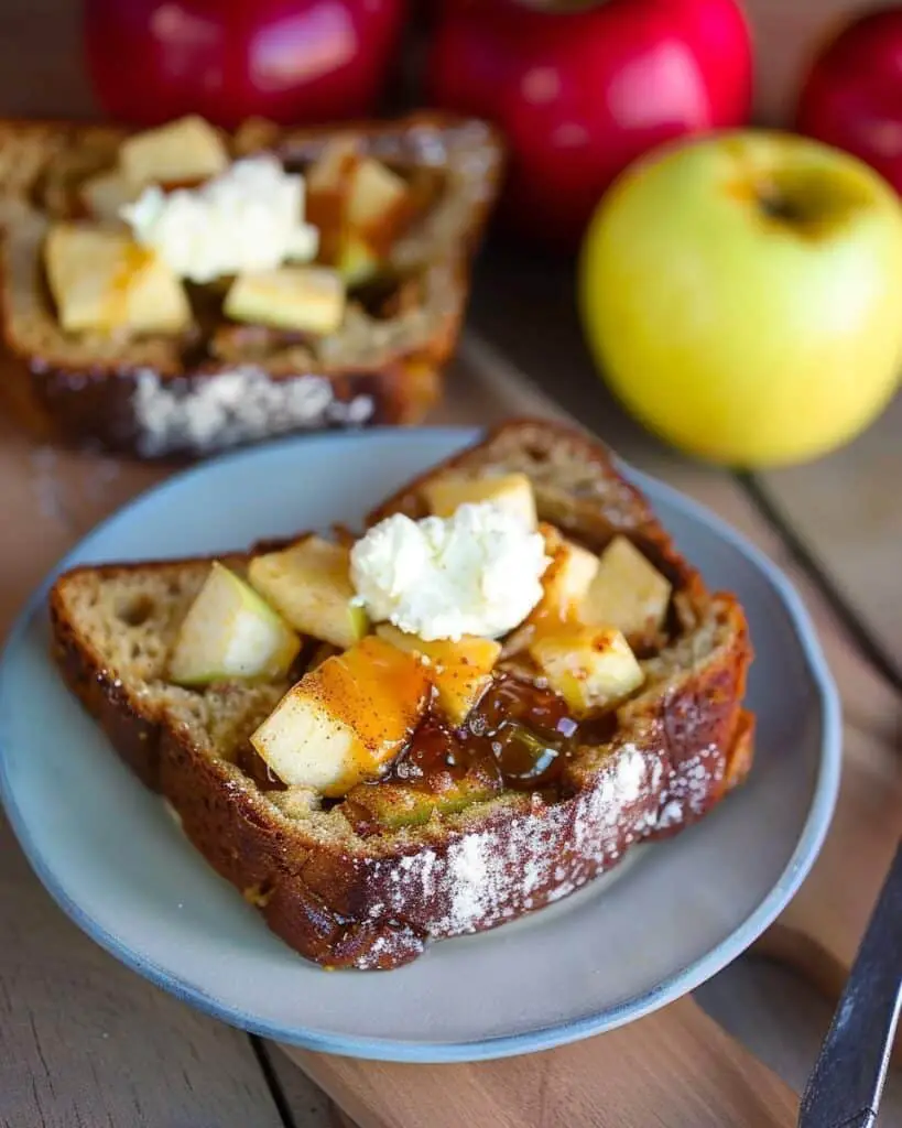 Apple French Toast Loaf with Maple Butter