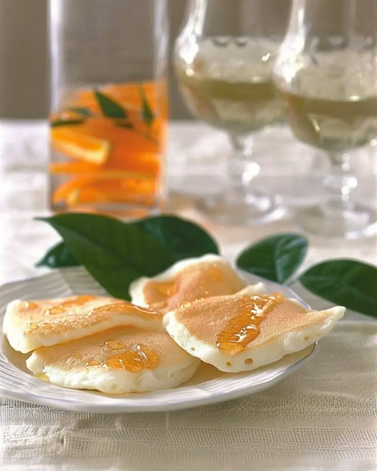 Arabian Pancakes with Orange-Flower Syrup