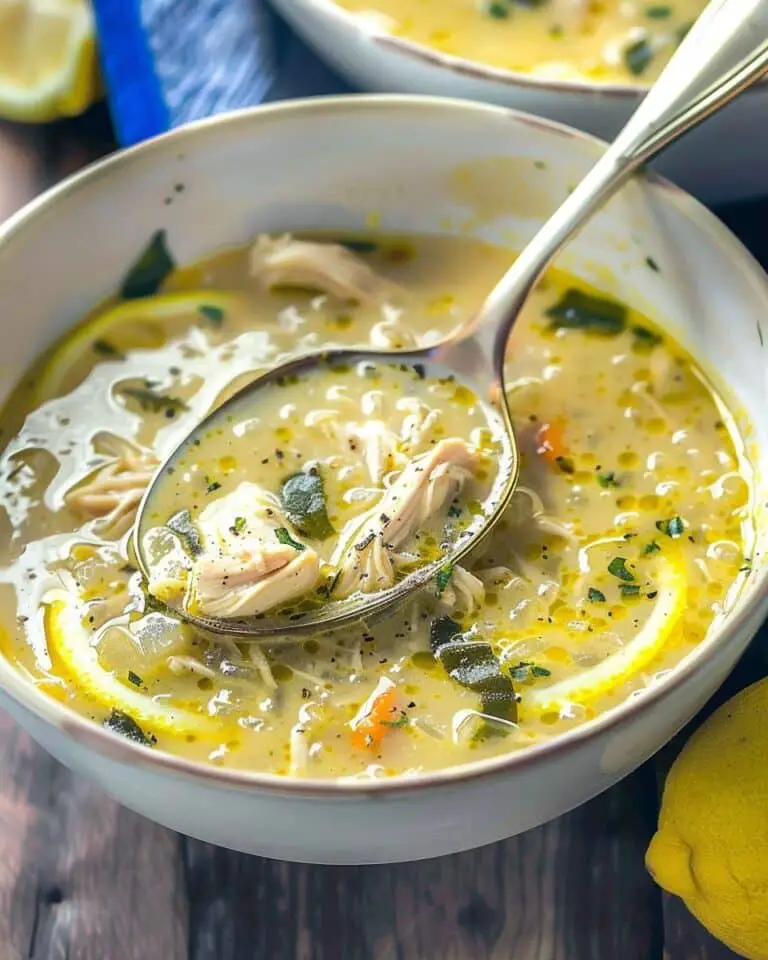 Avgolemono Soup Recipe (Greek Lemon Chicken Soup)