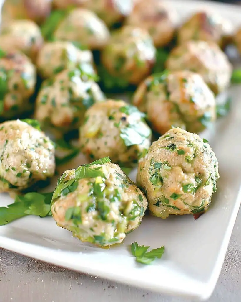 Baked Chicken Meatballs