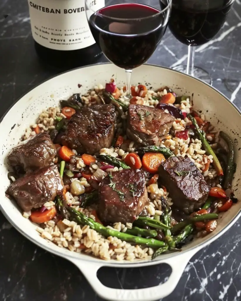 Beef Barley Skillet Dinner