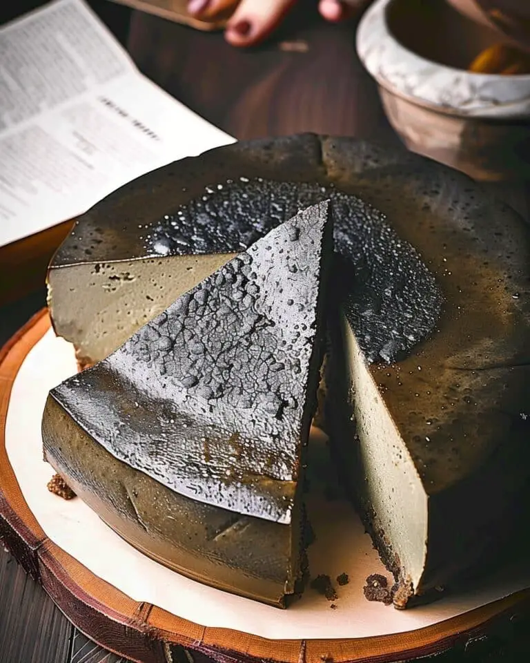 How To Make Black Sesame Basque Cheesecake