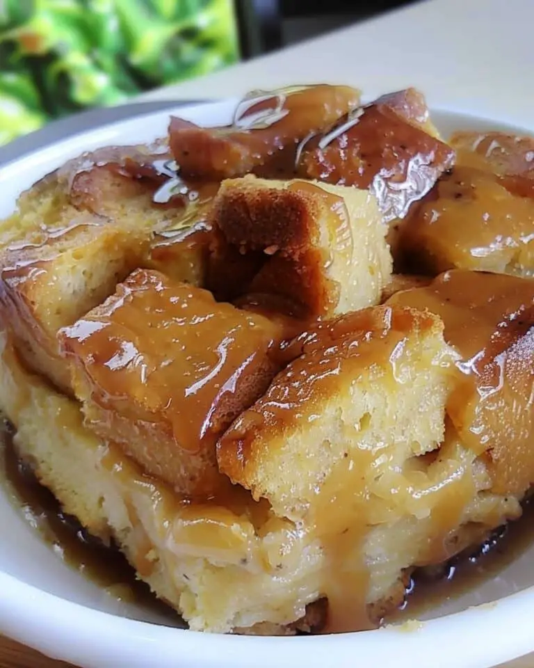 Bread Pudding With Caramel Sauce