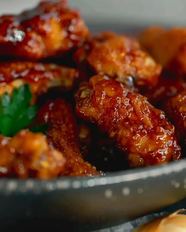 Crispy Honey Garlic Chicken Wings